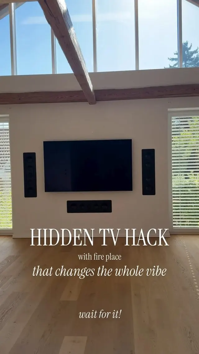 Reel-Cover zum Hidden TV Hack im Wohnzimmer-Loft.